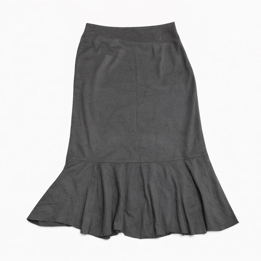 Elegant Gray Women's Skirt - Picture 2 of 6